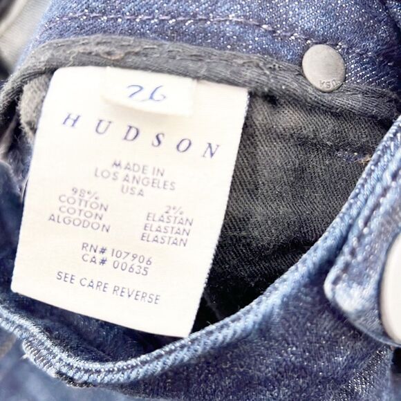 Hudson Jeans Skinny jeans with whiskering in excellent condition in a size 26 - Picture 7 of 11